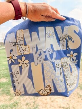 Comfort Colors Blue "Always be Kind" Graphic Tee